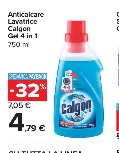 Anticalcare Lavatrice Calgon Gel 4 in 1