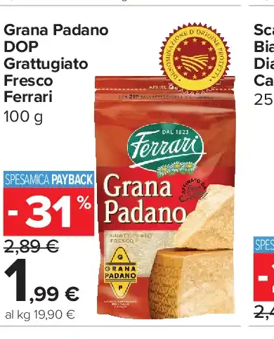 Grana Padano DOP Grattugiato Fresco Ferrari