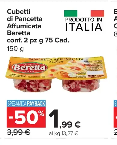 Cubetti di Pancetta Affumicata Beretta