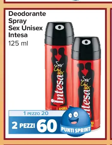Deodorante spray Sex Unisex Intesa 125 ml