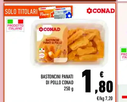 Bastoncini panati di pollo