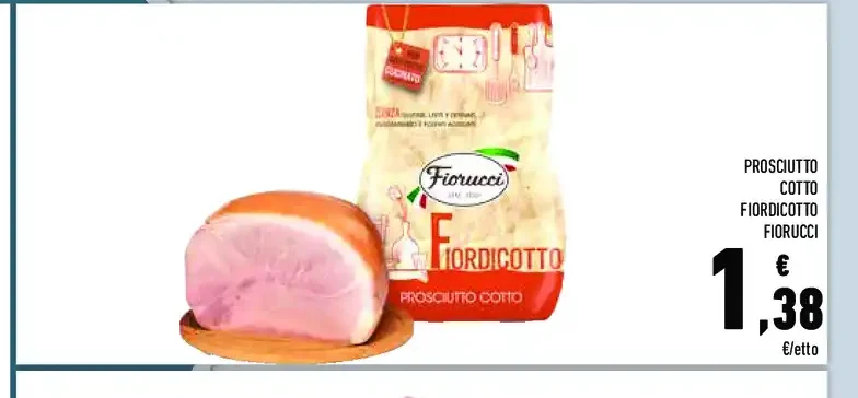 Prosciutto cotto Fiordicotto Fiorucci
