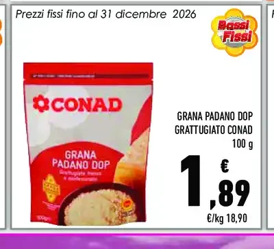 Grana Padano DOP grattugiato Conad