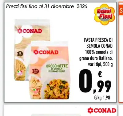Pasta fresca di semola Conad