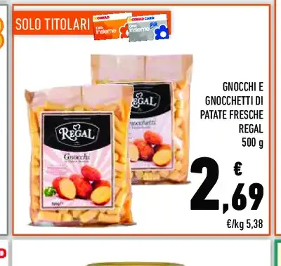 Gnocchi e gnocchetti di patate Regal