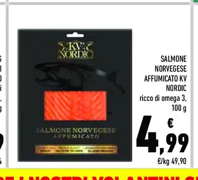 Salmone norvegese affumicato KV Nordic