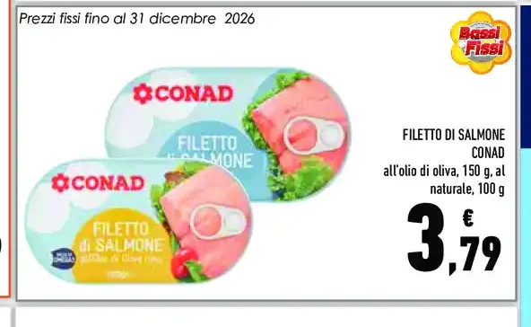 Filetto di salmone Conad