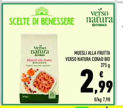 Muesli alla frutta Verso Natura Conad Bio