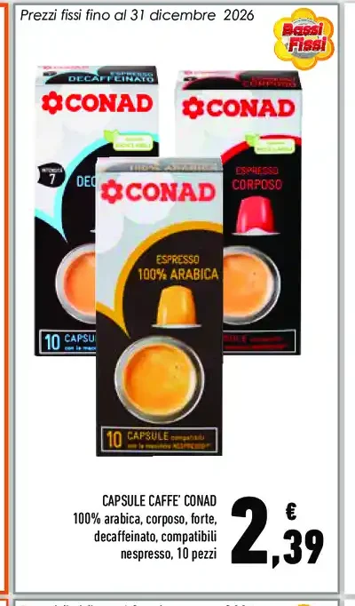 Capsule caffè Conad