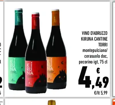 Vino d'Abruzzo Kiruna Cantine Torri