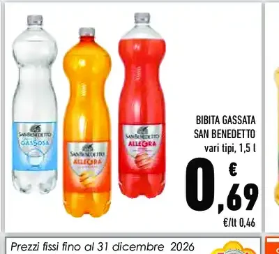 Bibita gassata San Benedetto