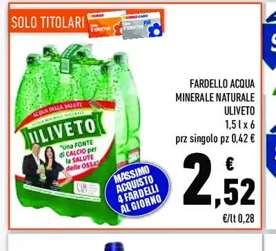 Acqua minerale naturale Uliveto