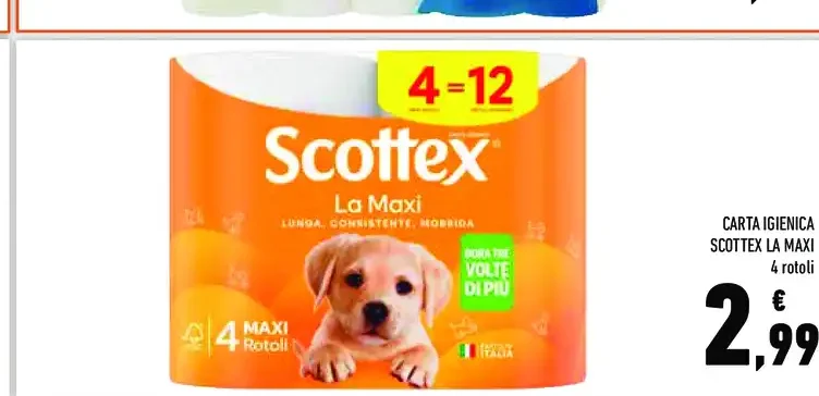 Carta igienica Scottex La Maxi