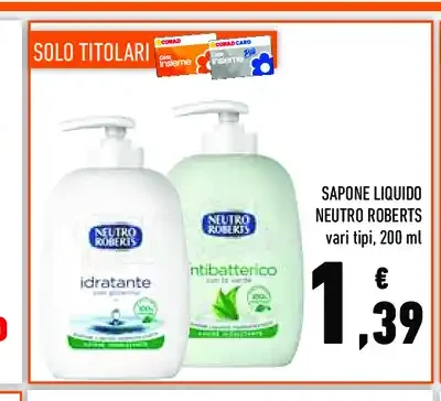 Sapone liquido Neutro Roberts