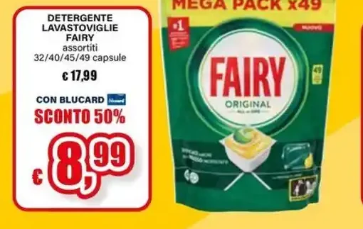 Detergente lavastoviglie Fairy assortiti