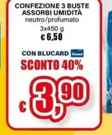 Confezione 3 buste assorbi umidità
