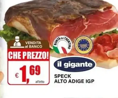 Speck Alto Adige IGP