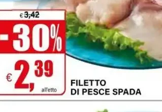 Filetto di pesce spada