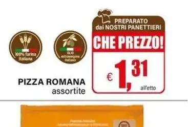 Pizza romana assortite
