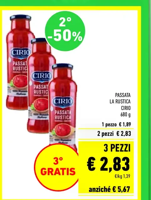 Passata rustica 680 g