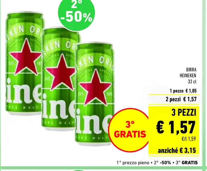 Birra Heineken 33 cl