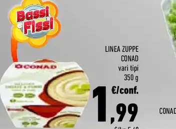 Linea zuppe Conad vari tipi