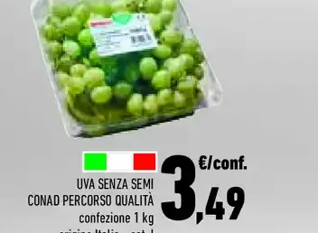 Uva senza semi Conad Percorso Qualità
