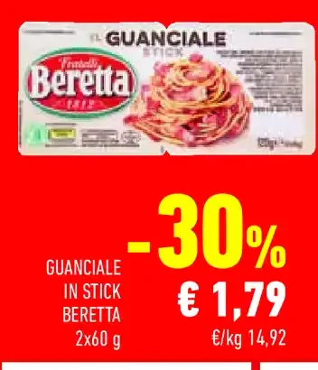 Guanciale in stick Beretta