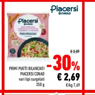 Primi piatti bilanciati Piacersi Conad