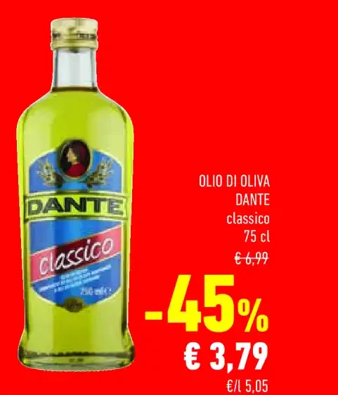 Olio di oliva classico Dante