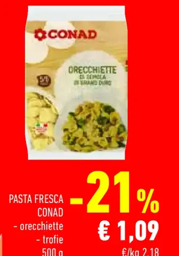 Pasta fresca Conad orecchiette