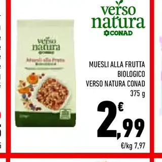 Muesli alla frutta biologico Verso Natura Conad