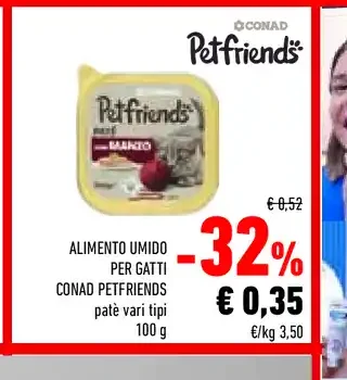 Alimento umido per gatti Conad Petfriends
