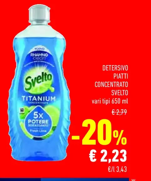 Detersivo piatti concentrato Svelto