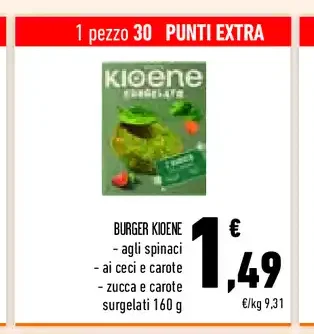 Burger vegetale Kioene