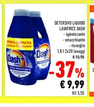 Detersivo liquido lavatrice Dash