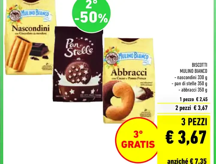 Biscotti Mulino Bianco assortiti