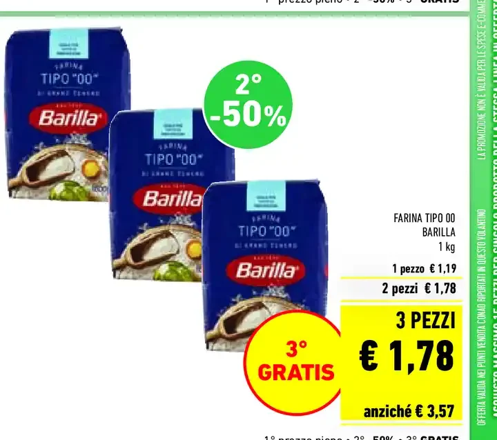 Farina tipo 00 Barilla 1 kg
