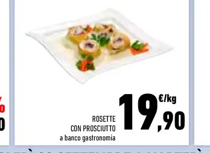 Rosette con prosciutto