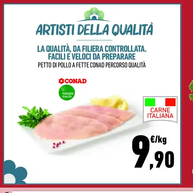 Petto di pollo a fette