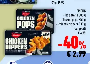 Snack surgelati Findus