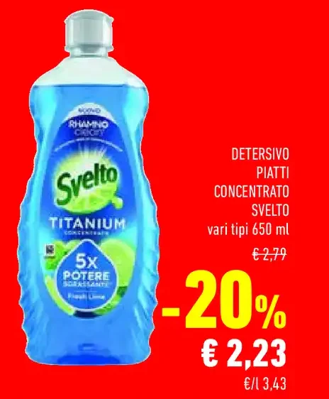 Detersivo piatti concentrato Svelto