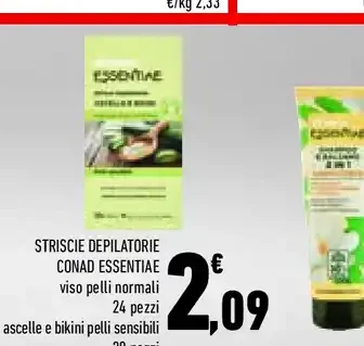Strisce depilatorie Conad Essentiae