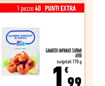 Gamberi impanati surimi Arbi