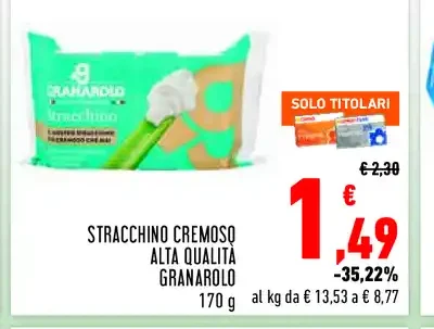 Stracchino cremoso alta qualità Granarolo