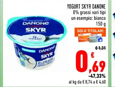 Yogurt Skyr Danone 0% grassi