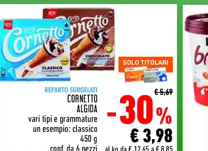 Cornetto Algida assortito