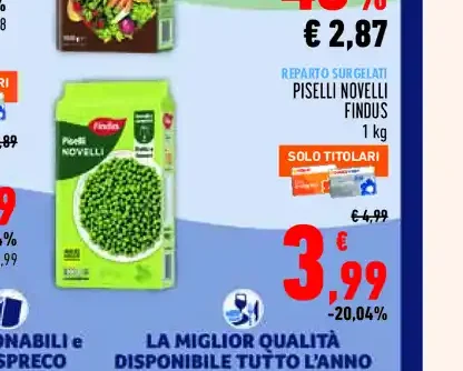 Piselli novelli Findus