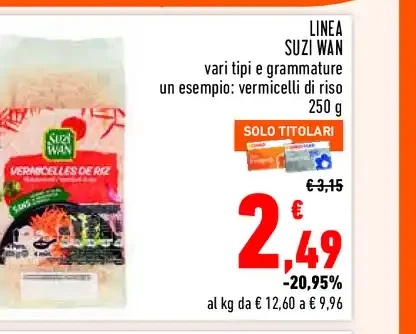 Vermicelli di riso Suzi Wan