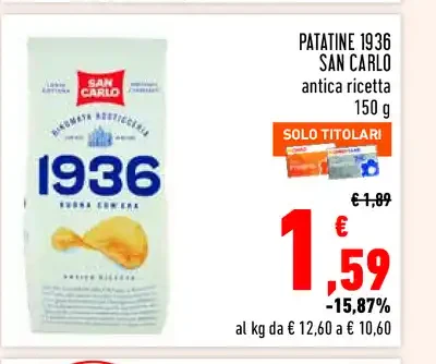 Patatine 1936 San Carlo